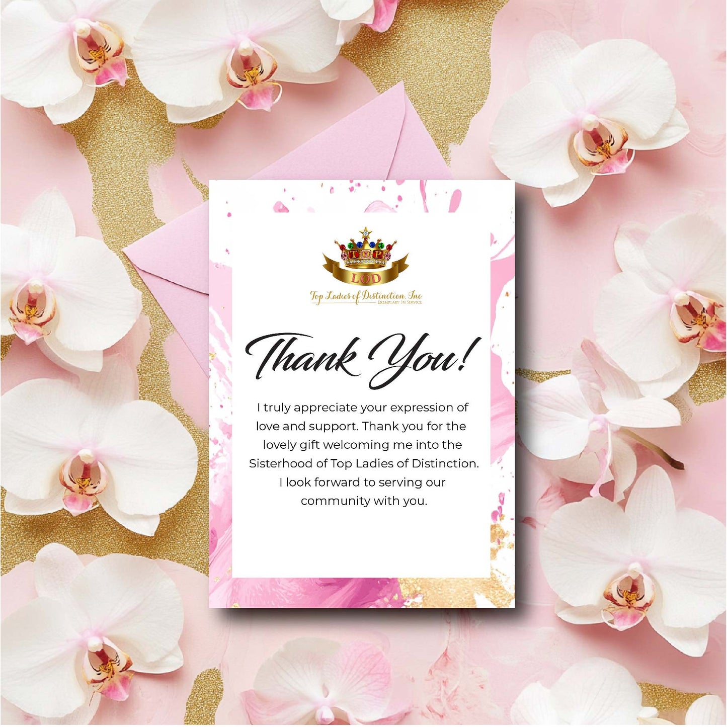 TLOD Thank You Card Panel w/Envelope